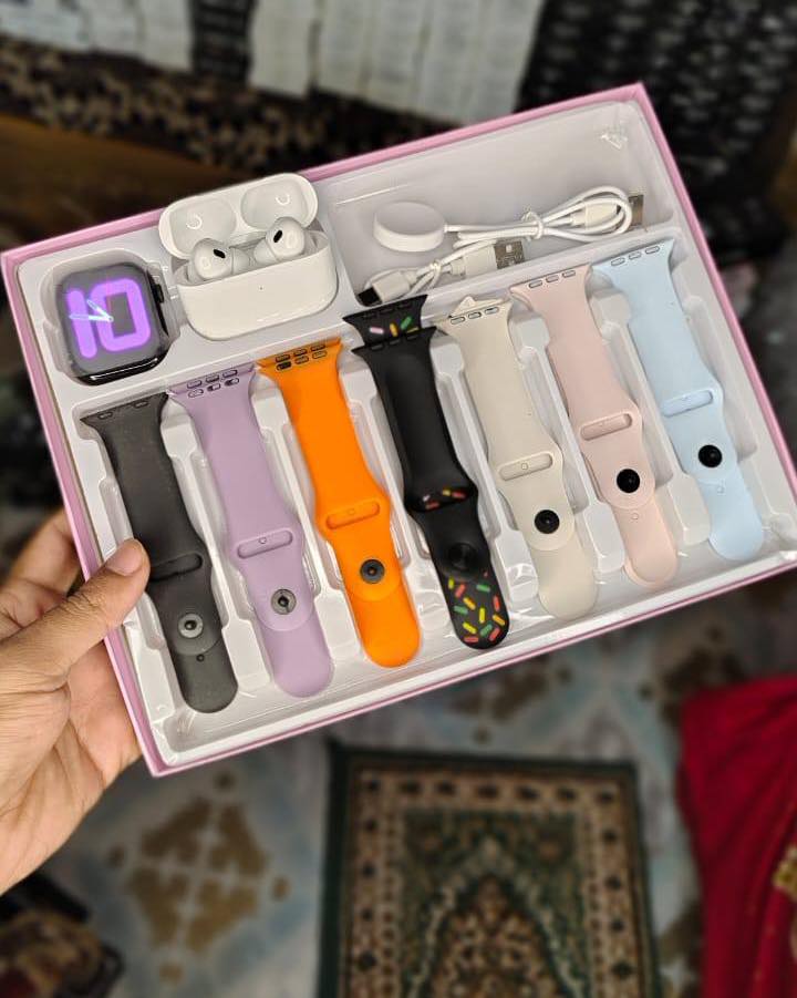 7-in-1 Smartwatch Gift Combo Set