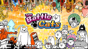 The Battle Cats beginner guide – game cover art featuring various cat characters and enemies from the mobile strategy game.